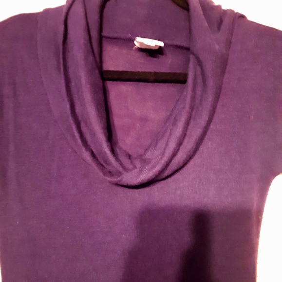 Purple Cowl Neck Sweater - Picture 3 of 3